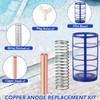 Qualirey 6 Pcs Copper Anode Replacement Kit Solar Pool Replacement