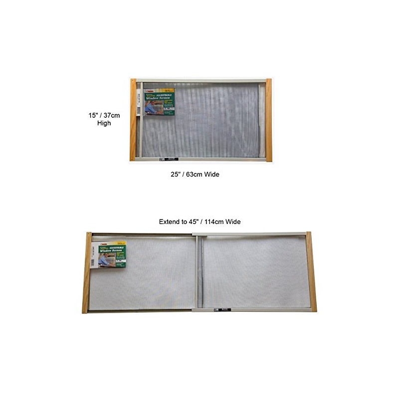 Frost King, AWS1045 WB Marvin Adjustable Window Screen, 15" high,