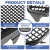 UnayKolb Front Bumper Grille Matte Black Grill Assembly Fits 2013-2019