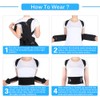 Posture corrector brace humpback correction with posture braces full back