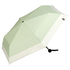 Wpc. 801-18912-102 Parasol, Folding Umbrella, Light Shielding Minimum, Basic Parasol, Pistachio (100% Light Blocking, 100% UV Protection, UPF50+, Rain or Shine), Ribs, 21.7 inches (55 cm), Women's,