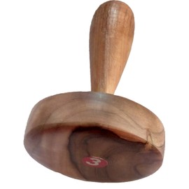 Shradha Trading Big Wooden Potato Masher,Wooden Roti Chapati Presser,roti bhakri or khakara on tava Presser, Crusher