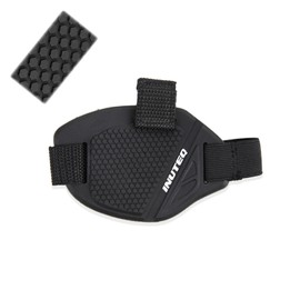 Mirhua Motorcycle Shoe Cover, Motorcycle Shift Guard, Motorcycle Protector Pad, Anti-Shedding, Anti-Slip, Protects Shoes from Scratches, Easy Installation (Black)