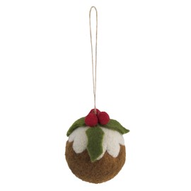 Trimits Christmas Needle Felting Craft Kit, Christmas Pudding, 8 x 9cm