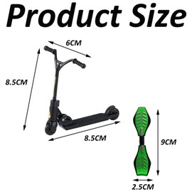 GETFACAI 8 PCS Y Head Folding Scooter Set with 4 Finger Scooters, 4 Finger Balance Skateboards and 1 Tool, Mini Skateboards for Kids Finger, Finger Toy Set for Indoor, Outdoor, Parties, Gift Giving