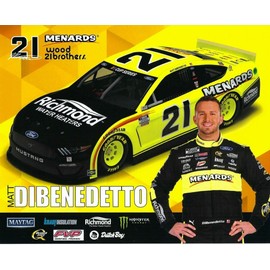 Chase 2020 MATT DIBENEDETTO “RICHMOND WATER HEATER" #21 NASCAR CUP SERIES NEW POSTCARD