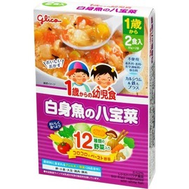 Glico Baby Food, Infant Diet From 1 Year Old, White Fish Hachibo