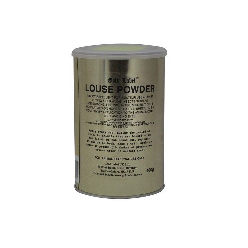 Gold Label Unisex's Louse Powder, Clear, 400 g