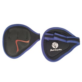 Muscle Composition Best Grip On The Market. Gym Gloves Alternative Gym Grip Pads. for Workout, Cross Fitness, Weight Lifting, Powerlifting. (Black/Royal Blue)