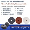 WA 3" inch Mini Rotary Grinding Stone, Polishing Wheel, Vitrified