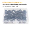 binifiMux 50Pcs M3-0.5mm Black Zinc Plated Nylon Lock Nuts Inserted