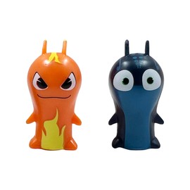 SLUGTERRA Mini Collectible Figurines, Includes 2 Figures Featured in Epic Series, Burpy & Nega Shade Characters, Toy for Kids & Teens, 2-Pack