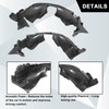 SecosAutoparts Front Splash Shield Fender Liner Pair Compatible with Mercedes-Benz