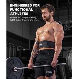 DMoose Auto Locking gym belts, Provides Lumbar Support & Stability 4" Nylon weight belt lifting women with Adjustable Buckle, workout back belts for men