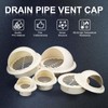 PATIKIL 3" Round Soffit Air Vents, 2 Pcs PVC Louver