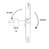 QCAA Solid Cast Brass Flip Latch Lock for Sliding Cabinet
