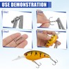 Fishing Treble Hooks Kit 110pcs/box High Carbon Steel Round Bend