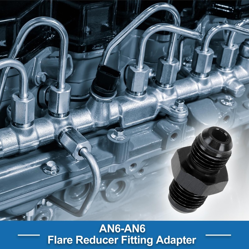 A ABSOPRO Female Flare Reducer Hose Fitting Adapter AN6 AN6