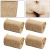 UOIENRT 4 Rolls Natural Jute Burlap Tree Wraps, 4.72 Inch