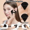 47 Brochas Maquillaje Profesional Y Herramientas Cosméticas Negro
