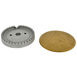 ORIGPARTS 66400 Side Burner Cap & 91173 Side Burner Ring Kit for Weber Genesis, Summit