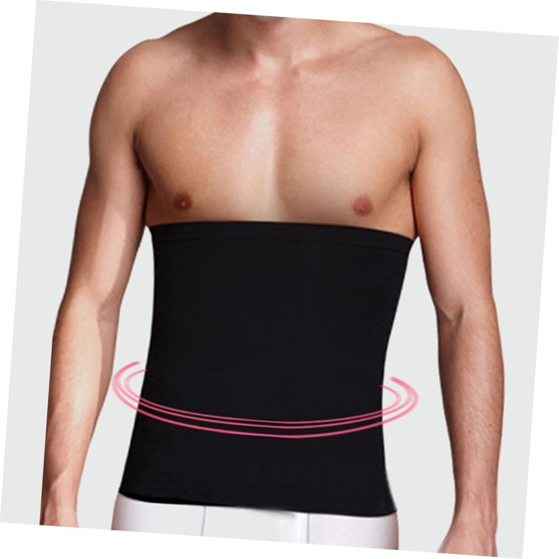 Kisangel Breathable Belly Band Men's Waist Trimmer Belt Elastic Tighten