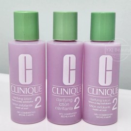 Clinique New 3X Clinique Clarifying Lotion 2 Dry Combination Skin 60 ml*3=6 oz/180 ML