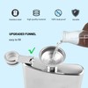 Hip Flasks for Liquor, Stainless Steel Flask with Funnel, Hip