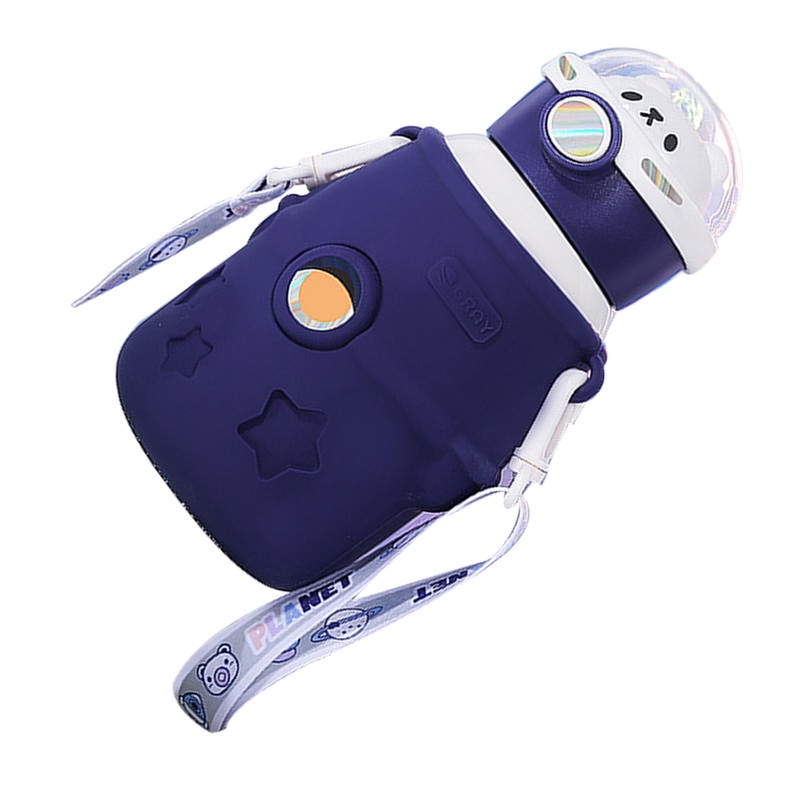 500ml Stainless Steel Vacuum Insulation Mug with Lid and Straw
