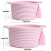 Empty Gift Basket - SweetMemo Mini Woven Rope Organizer Baskets