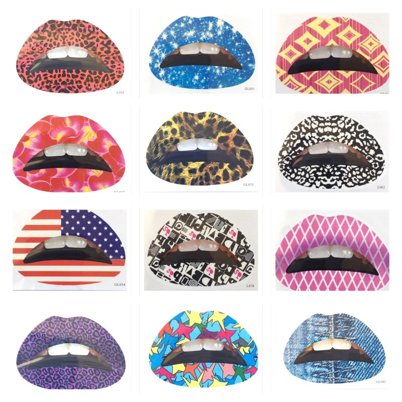 Gao Feng Temporary Lip Tattoo Sticker Lipstick Art Transfer With