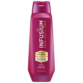 Acondicionador Nutritivo Infusium Repair and Replenish - Acondicionador Capilar con Keratina y Aceite de Argán - Para Todo Tipo de Cabello - 400 ml