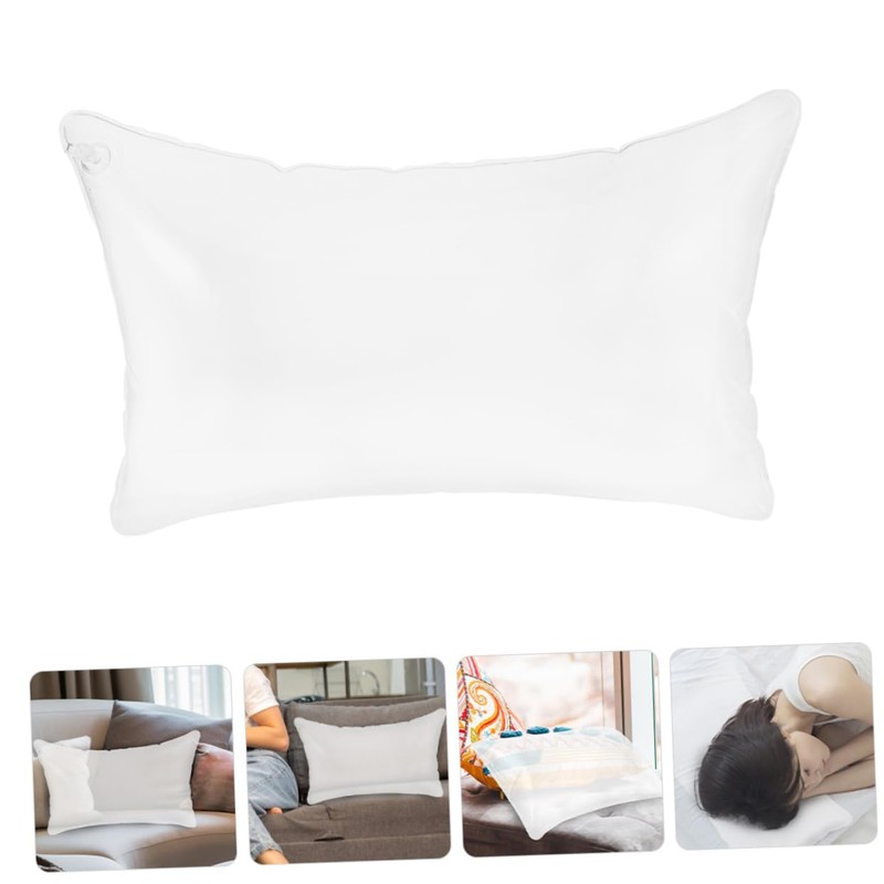 GANAZONO Inflatable Pillow Insert Transparent Cushion for Camping Height Material