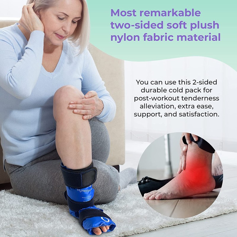 Foot and Ankle Gel Pack - Reusable Gel Ice Pack