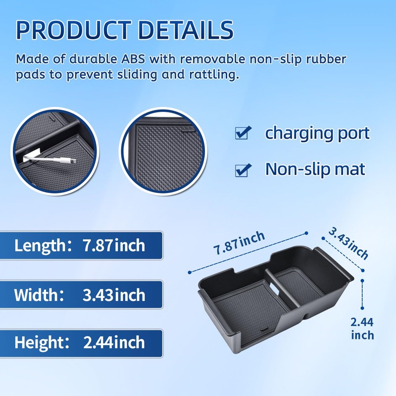 EDBETOS Center Console Organizer Tray Compatible with 2005-2021 Nissan Frontier
