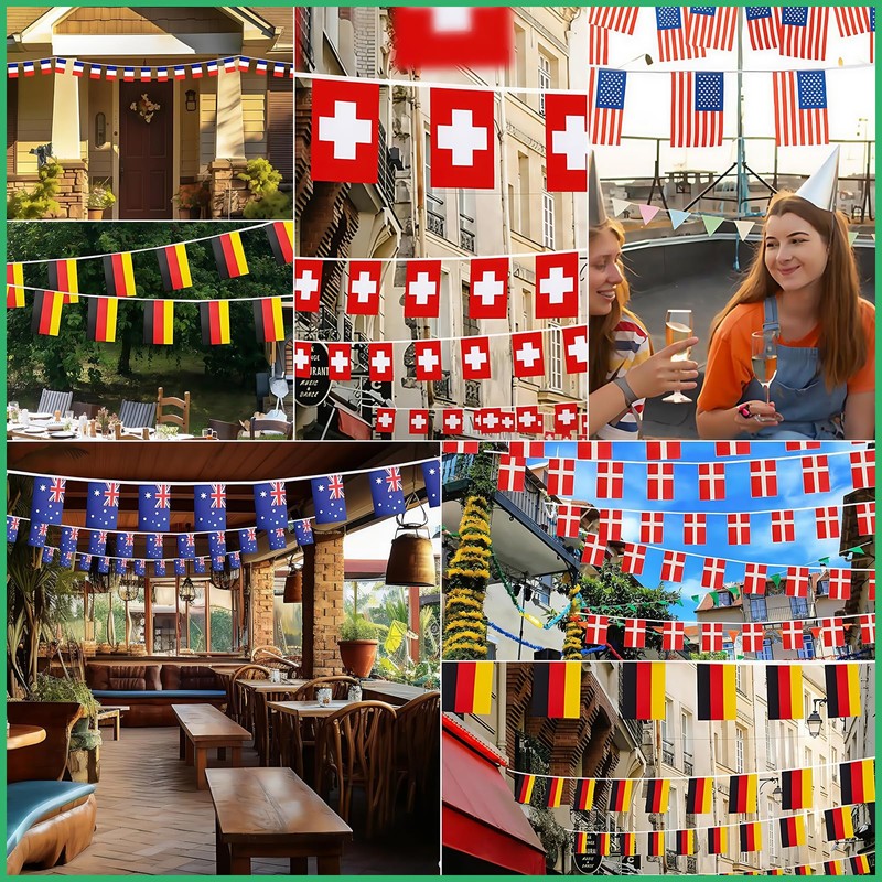 Länder Flaggen (Saitenfahnen 10m:Italy)