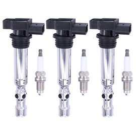 Ignition Coil Spark Plug Ignition Module Ignition System Rod Ignition Coil Ignition Coils Spark Plugs Ignition Coil Module for Ibiza 6L 2007 2008 Fabia 6Y 2001-2007 Fabia 2 2006-2014 Polo 9N 2002-2009