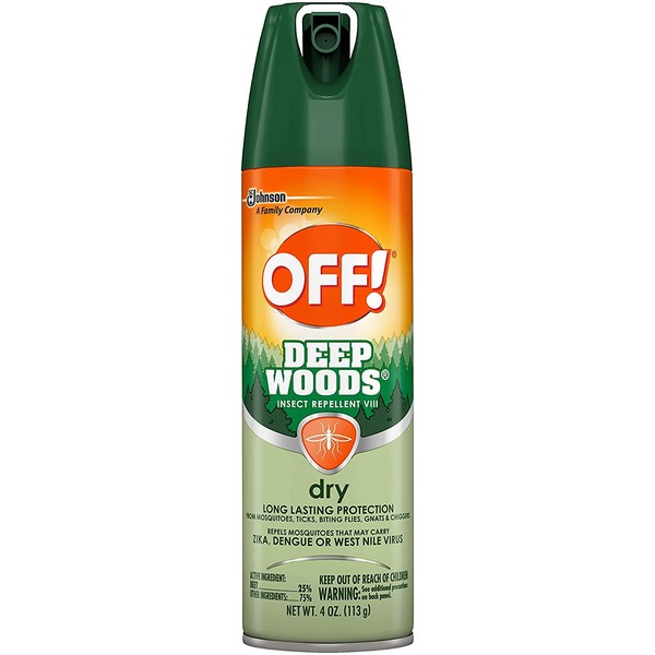 OFF! Deep Woods Dry Aerosol Spray Insect Repellent 4 oz (Pack of 6)