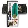 TIANREN Quill pen ink set,Feather Pen and Ink Set,Antique Calligraphy