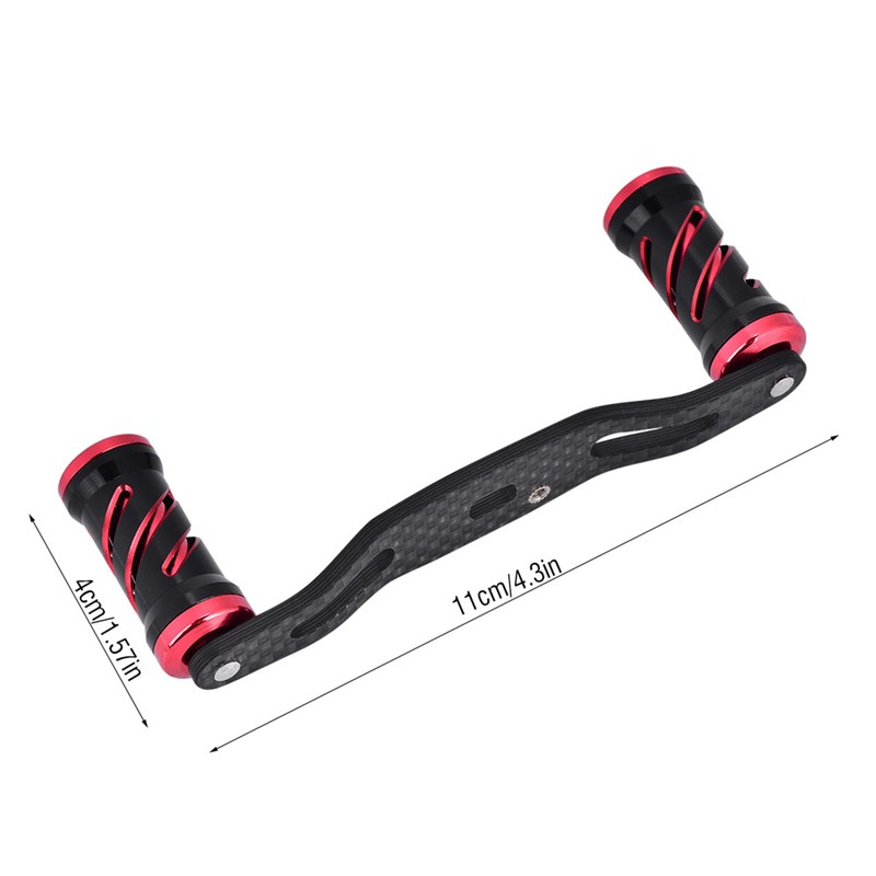 Fishing Reel Handle Carbon Fiber Frame with Fittings Replace Parts