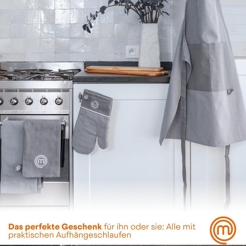 MasterChef Tea Towels, Set of 4, Tea Towels, 100% Cotton,