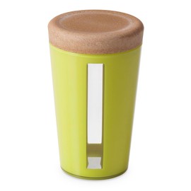 omada Design - 1.25 lt jar - Plastic and wooden container with lid for food freshness - Made in Italy - Ecoliving line