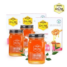 (강원허니원)허니원 피나무 벌꿀 핸들컵 500gx3병 (Kangwon Honey One) Honey One Pine Tree Honey Handle Cup 500g x 3 Bottles