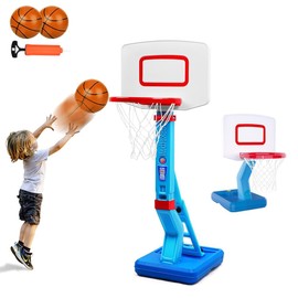 Toddler Basketball Hoop Height Adjustable Kids Basketball Hoop for Indoor Outdoor Play Portable Basketball Goal Poolside for Swimming Pool Basketball Toy for Kids Boys Girls