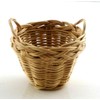 Melody Jane Dollhouse 2 Handle Wicker Basket Washing Storage Basket