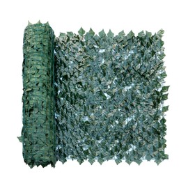 Windscreen4less 58"x117" Artificial Ivy Leaf Privacy Fence Screen Faux Leaves Fence Cover Wall Decoration for Outdoor Garden Patio Porch Deck Balcony Yard (1 Pack, Dark Green)