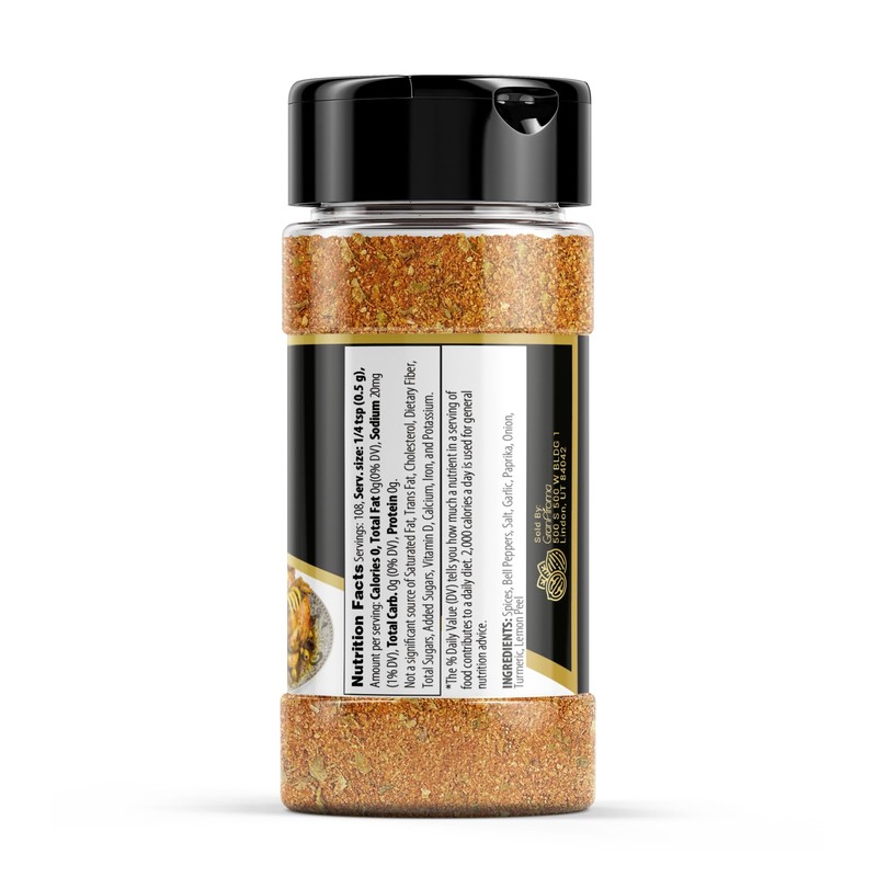 GranAroma Chermoula Seasoning, 1.92 oz, Moroccan Cuisine, Seafood Spice, Flavorful