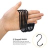 Qcore Pack of 20 Black S-Hooks S Shaped Hooks S