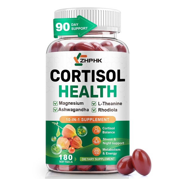Cortisol Supplements for Women and Men Softgels, Cortisol Manager 10-in-1
