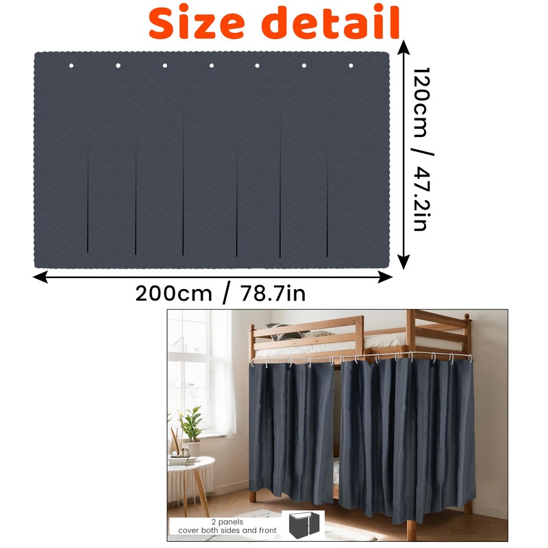 Hoce Bunk Bed Curtain Bunk Bed Curtains Drapes Privacy Dorm